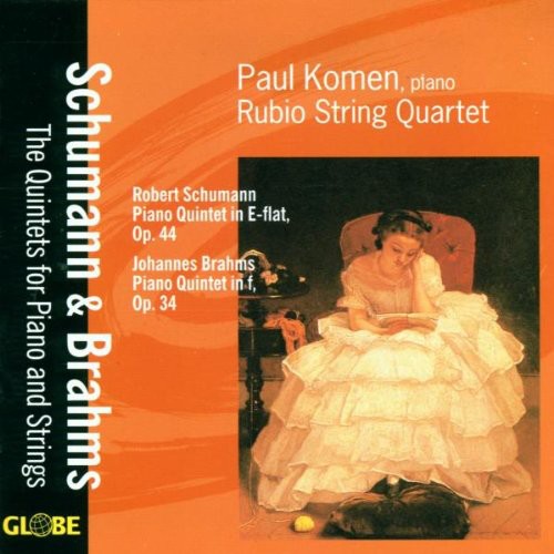 the album cover for Paul Komen - Piano Quintets