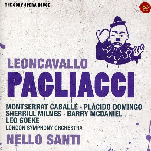 the album cover for Leoncavallo / Domingo / Caballe/ Lso / Santi - Leoncavallo: Pagliacci