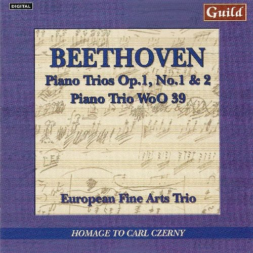 the album cover for European Fine Arts Trio - Beethoven: Piano Trios