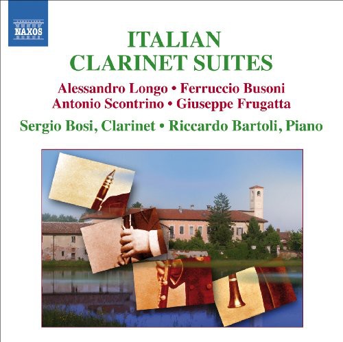 the album cover for Sergio Bosi - Italian Clarinet Suites