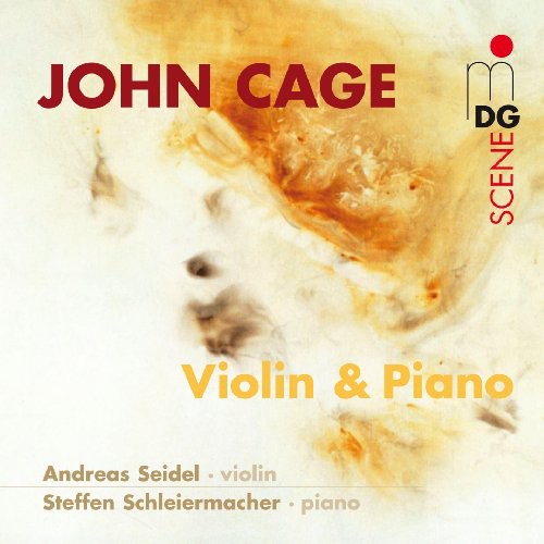 the album cover for J. CAGE - Violin & Piano