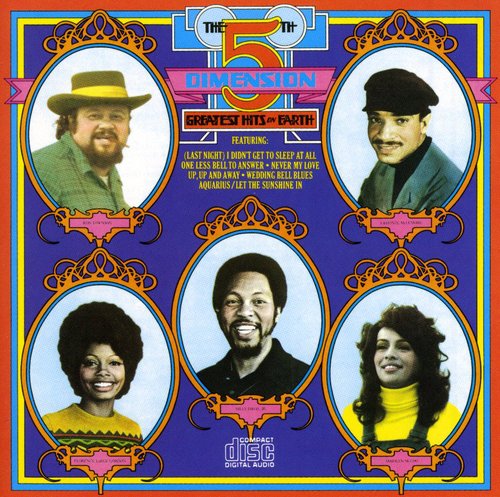 the album cover for The 5th Dimension - Greatest Hits on Earth
