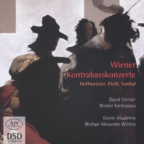 the album cover for Vanhal / Hoffmeister / Sinclair / Willens - Wiener Kontrabasskonzerte