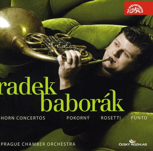 the album cover for Prague Chamber Orchestra - Horn Concertos
