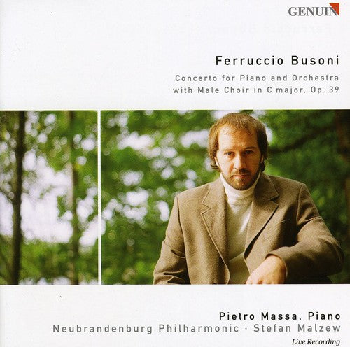 the album cover for Pietro Massa - Concerto for Piano & Orchestra with Men's Chorus