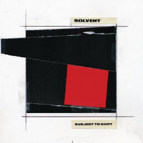 the album cover for Solvent - Subject to Shift