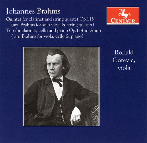 the album cover for J. BRAHMS - Quintet for Clarinet & String Quartet