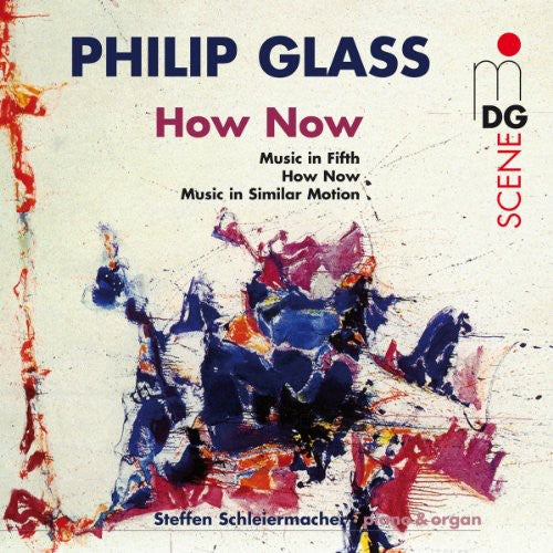 the album cover for P. GLASS - Works for Keyboards