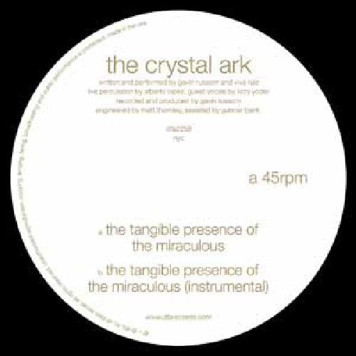 the album cover for Crystal Ark - Tangible Presence of the Miraculous