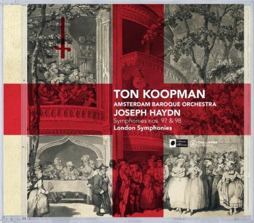 the album cover for J. HAYDN - London Symphonies 97 & 98