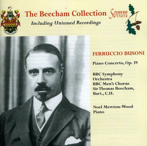 the album cover for Busoni - Concerto for Piano Orchestra & Male Chorus