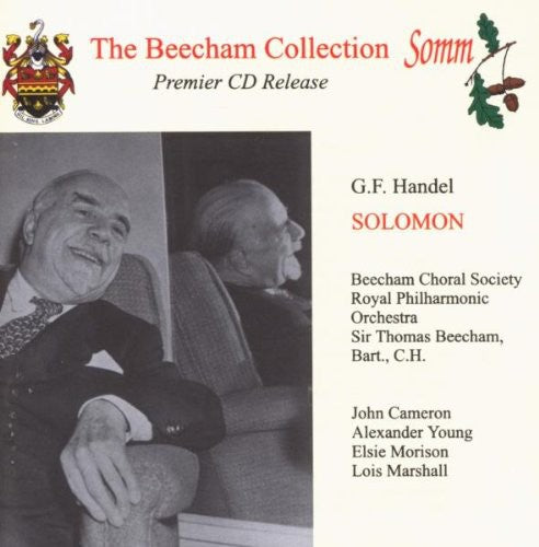 the album cover for Handel - Solomon