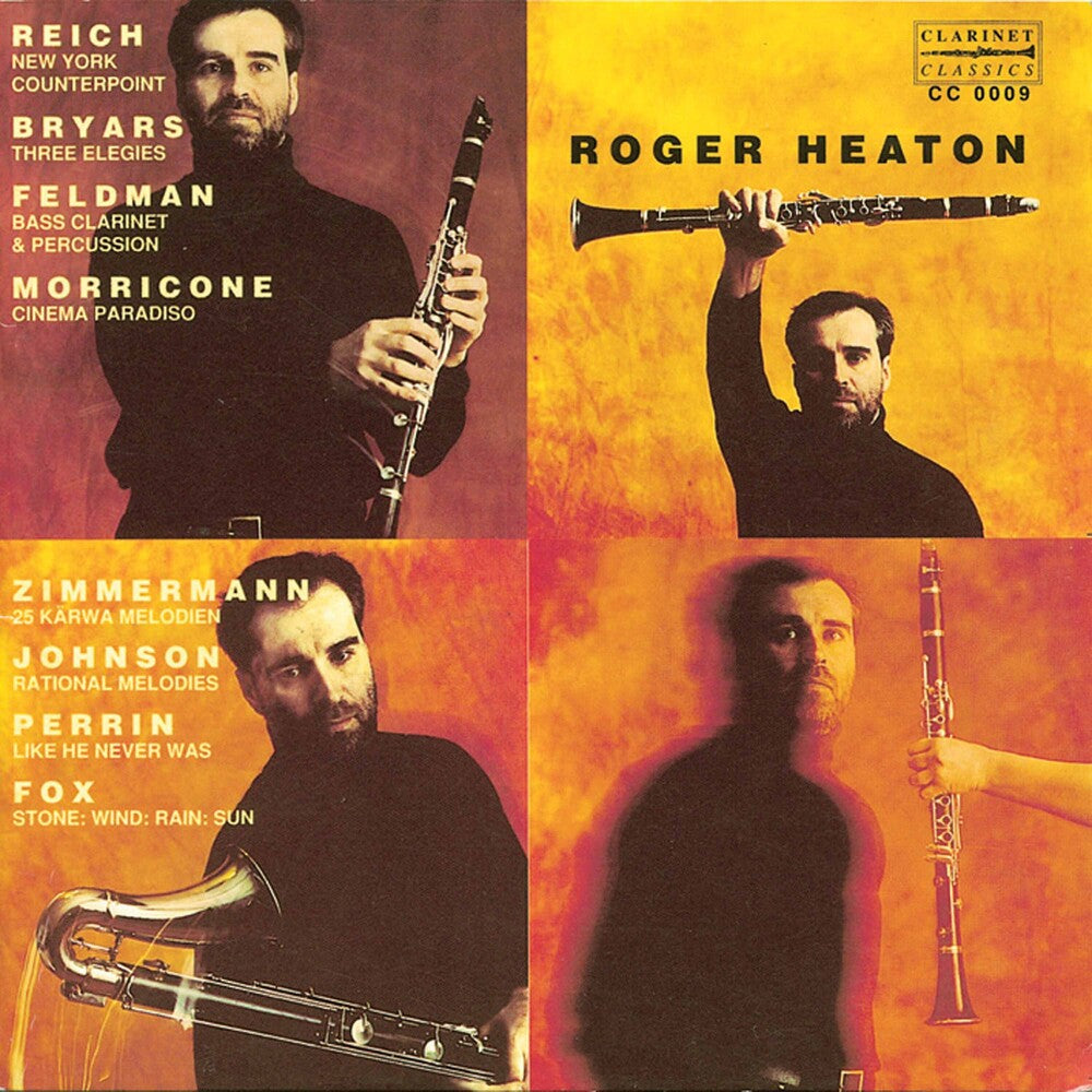 the album cover for Heaton - New Music For Clarinet