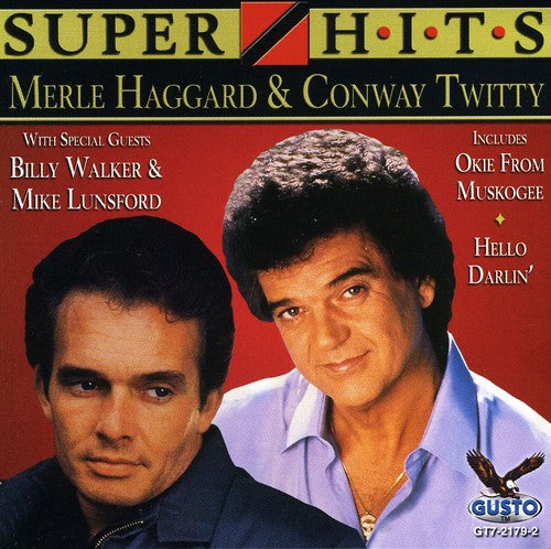 the album cover for Merle Haggard & Conway Twitty - Super Hits