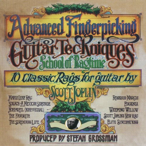the album cover for 10 Classic Rags Of Scott Joplin Arranged For Finge - 10 Classic Rags Of Scott Joplin Arranged For Fingerstyle Guitar