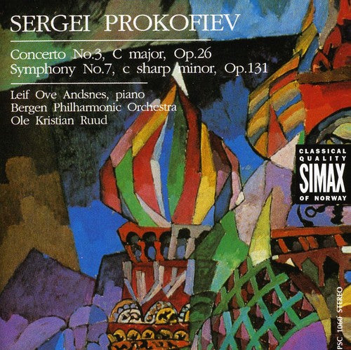 the album cover for LEIF OVE ANDSNES - Piano Concerto 3 / Symphony 7