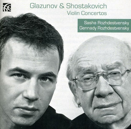the album cover for Sasha Rozhdestvensky - Violin Concertos