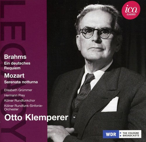 the album cover for ; Elisabeth Grummer - German Requiem / Serenata Notturna
