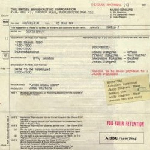 the album cover for Diagram Brothers - The Peel Sessions