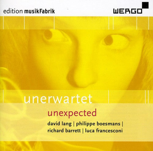 the album cover for Musikfabrik - Unerwartet: Unexpected