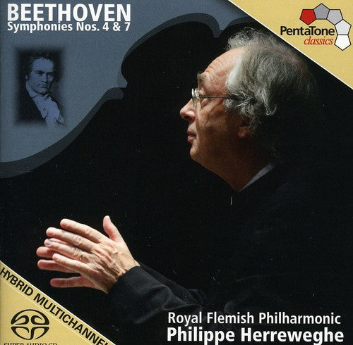 the album cover for PHILIPPE HERREWEGHE - Symphonies 4 & 7