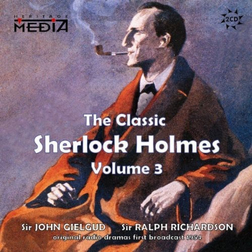 the album cover for Ralph David Richardson - Vol. 3-Classic Sherlock Holmes