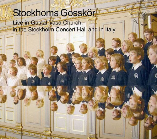 the album cover for Stockholm Gosskor - Live in Gustaf Vasa Church