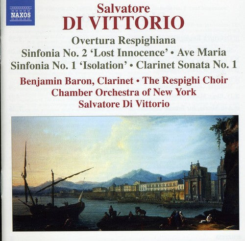 the album cover for Salvatore Di Vittorio - Symphonies 1 & 2 / Overture Respighiana