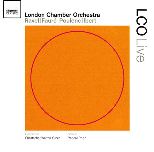 the album cover for Christopher Warren-Green - Ravel - Faure - Poulenc - Ibert