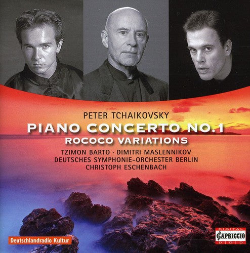 the album cover for Dimitri Maslennikov - Piano Concerto 1 / Rococo-Variations