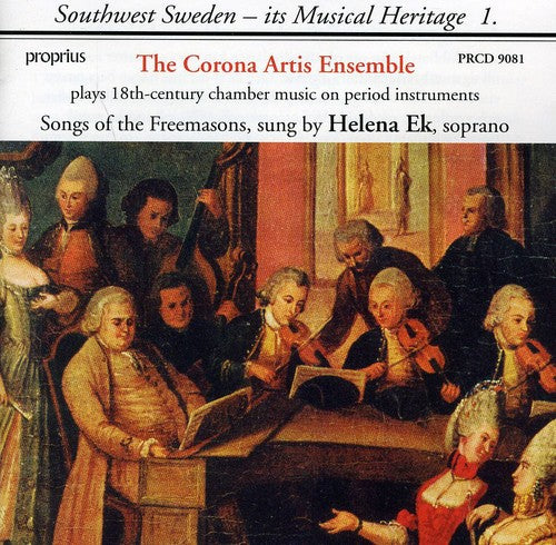 the album cover for Helena Ek - Songs of the Freemason