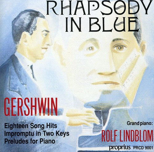 the album cover for Gershwin - Lindblom Plays Gershwin