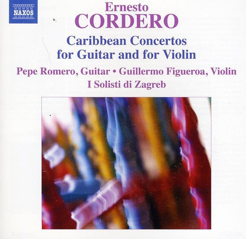 the album cover for Pepe Romero - Caribbean Concertos for Guitar & Violin