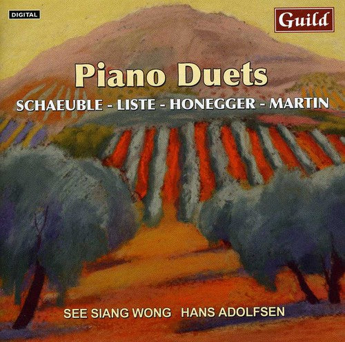the album cover for See Siang Wong - Piano Duets By List Honegger Schaeuble