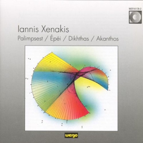 the album cover for I. XENAKIS - Palimpsest