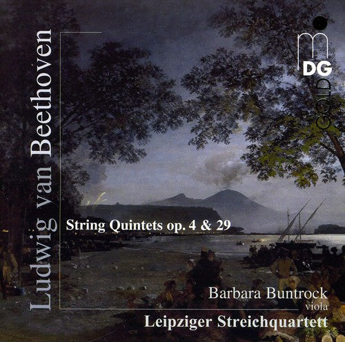 the album cover for Beethoven / Leipzig String Quartet / Buntrock - String Quintets Op 4 & 29