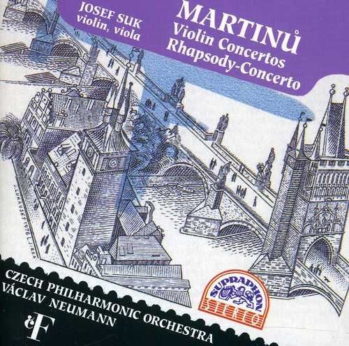 the album cover for Prague So/Valek/Czech Po/Neuma - Vln Cto #1 / Vln Cto #2 / Rhapsody Cto For Vla
