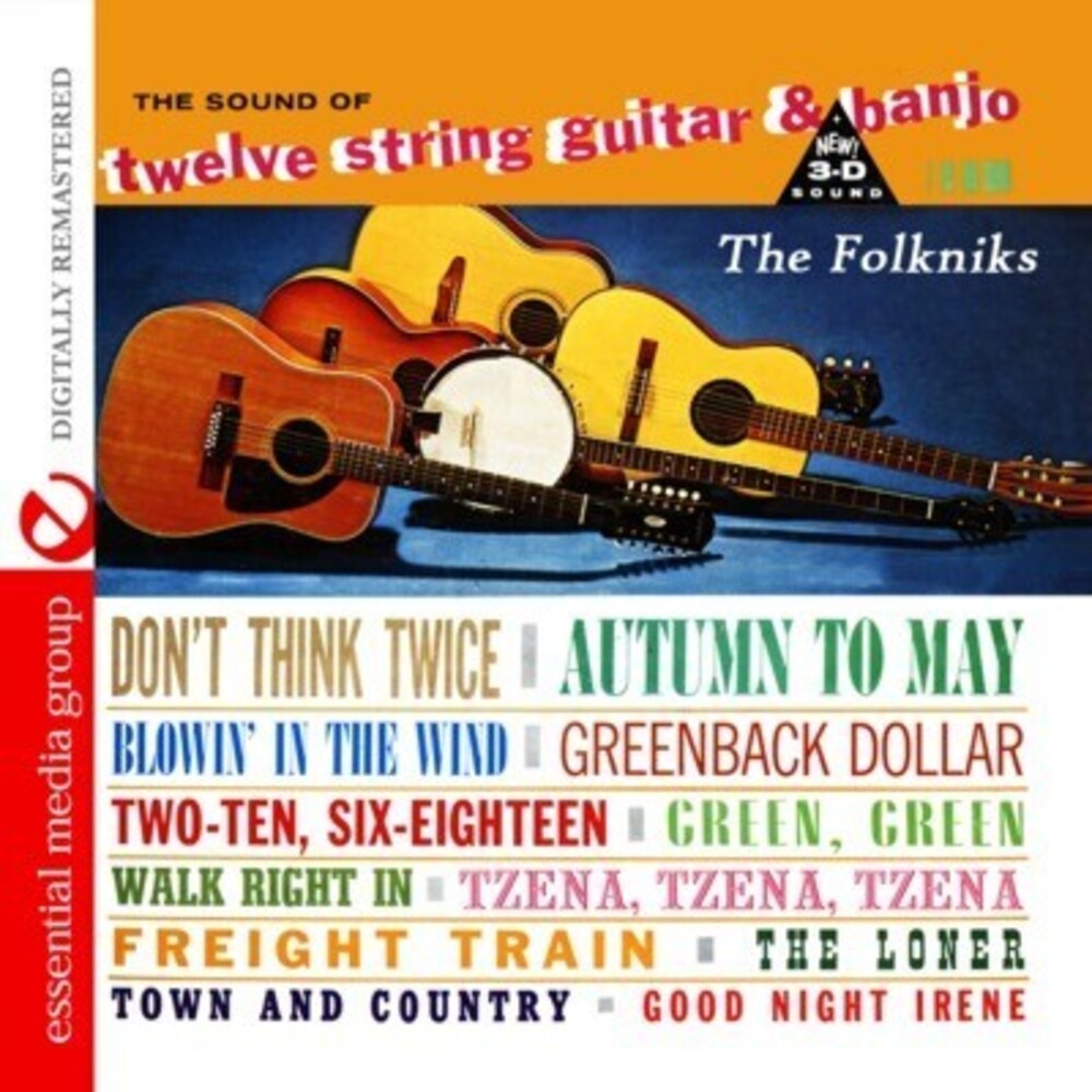 the album cover for The Folkniks - Sound of Twelve String Guitar & Banjo