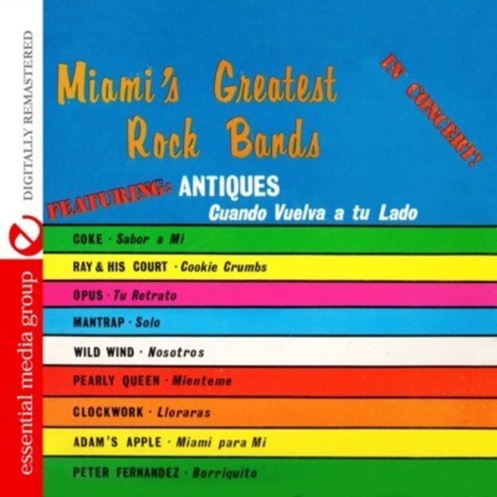 the album cover for Various Artists - Miami's Greatest Rock Bands in Concert!