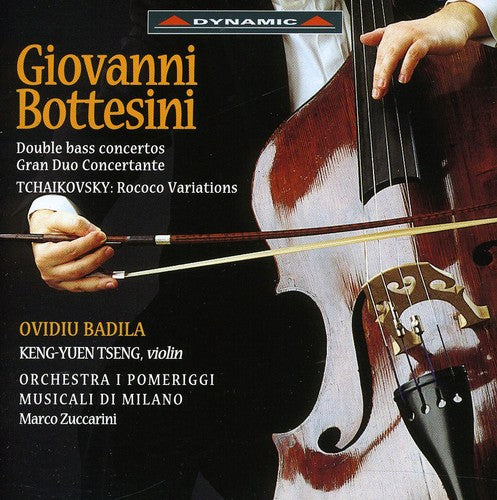 the album cover for Ovidiu Badila - Double Bass Concertos / Roccoco Vars / Etc