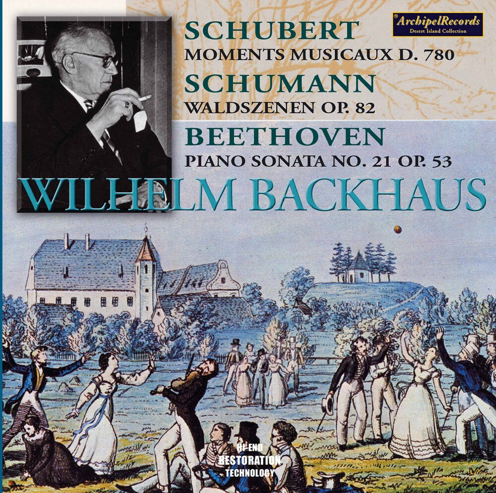 the album cover for Schubert / Schumann / Beethoven / Backhaus - Moments Musicaux