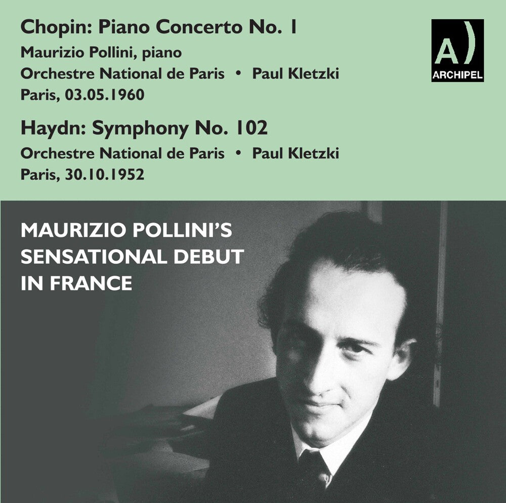 the album cover for Chopin / Haydn / Pollini / Orch National De Paris - Piano Concerto No. 1 & Symphony No. 102