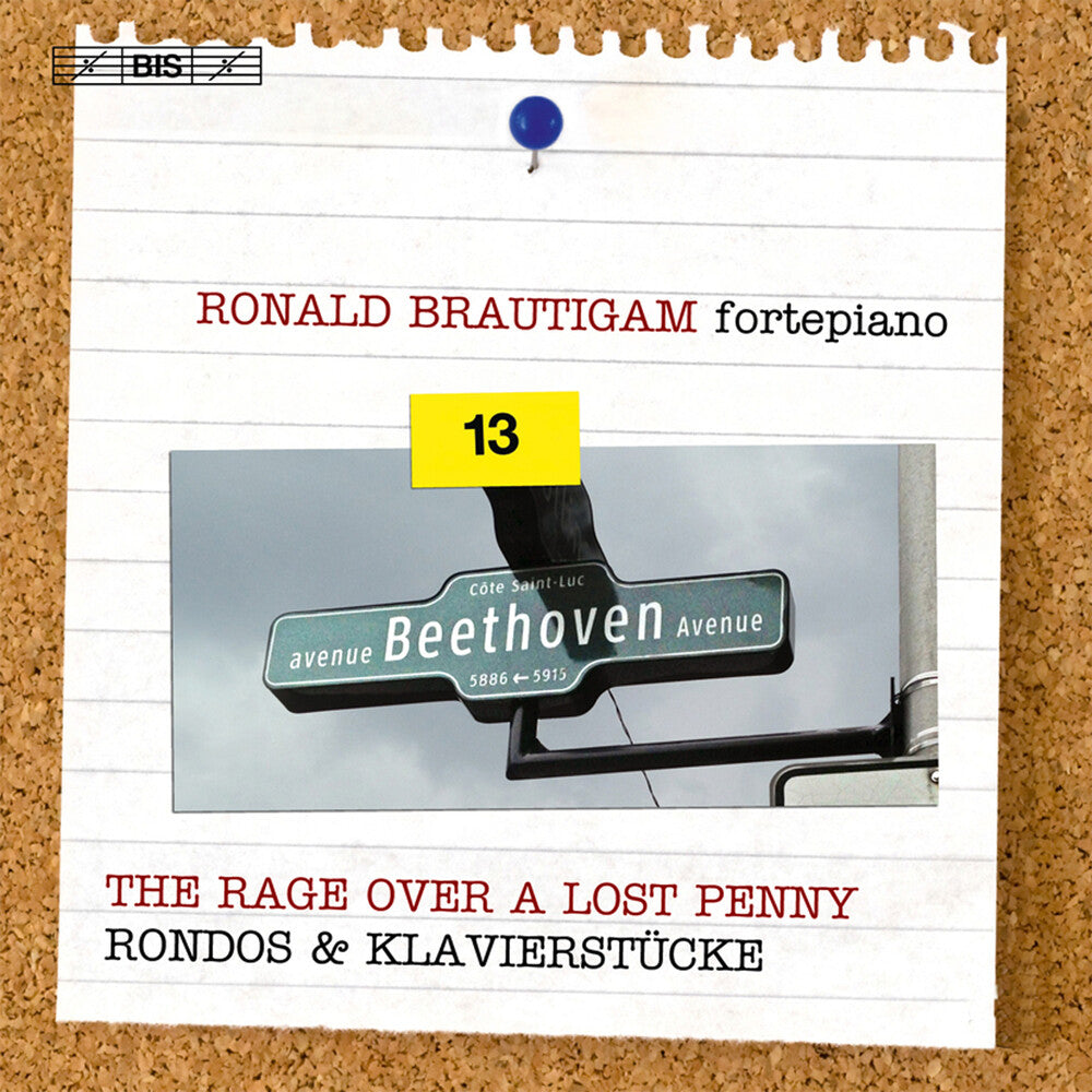 the album cover for Beethoven - Comp Works for Solo Piano Vol 13