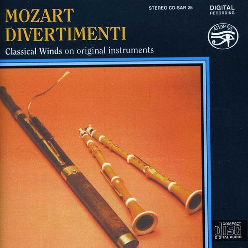 the album cover for On original instruments - Mozart Divertimenti