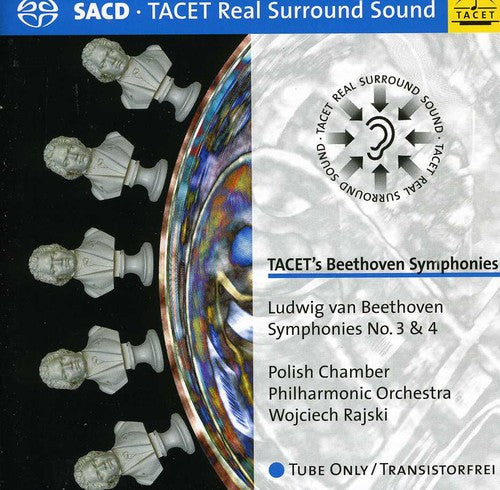 the album cover for Beethoven / Polnische Kammerphilharmonie / Rajski - Symphonies No. 3 & 4