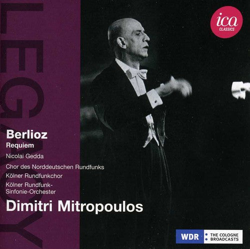 the album cover for Dimitri Mitropoulos - Ica Legacy: Berlioz Requiem