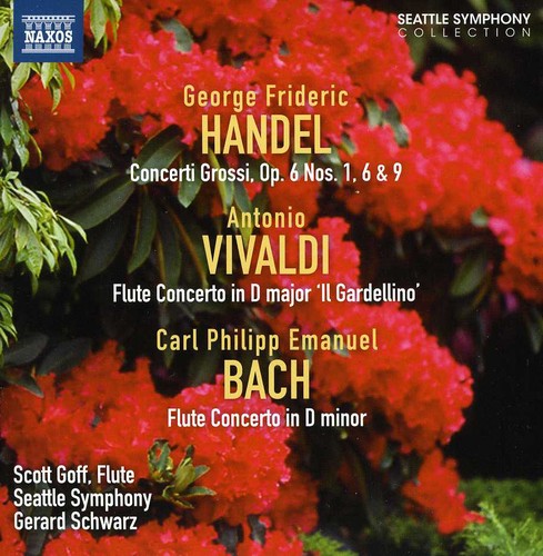 the album cover for Gerard Schwarz - Concerto Grossi Opus 6: Nos 1 & 6 & 9 / Flute Cto