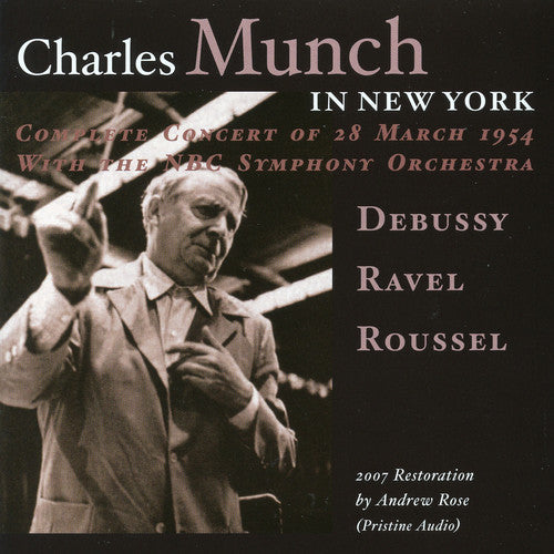 the album cover for CHARLES MUNCH - Charles Munch in New York