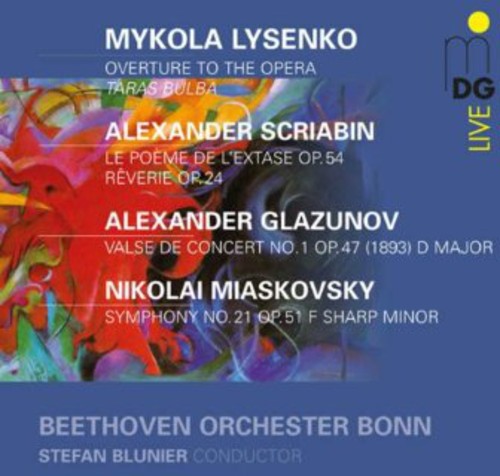 the album cover for Blunier / Beethoven Orchestra Bonn - Russian Orch Works
