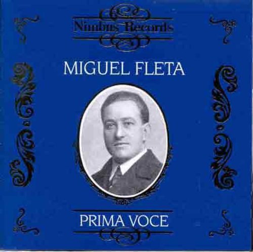 the album cover for MIGUEL FLETA - Prima Voce